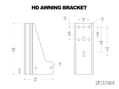 HD Awning Bracket - by Leitner Designs