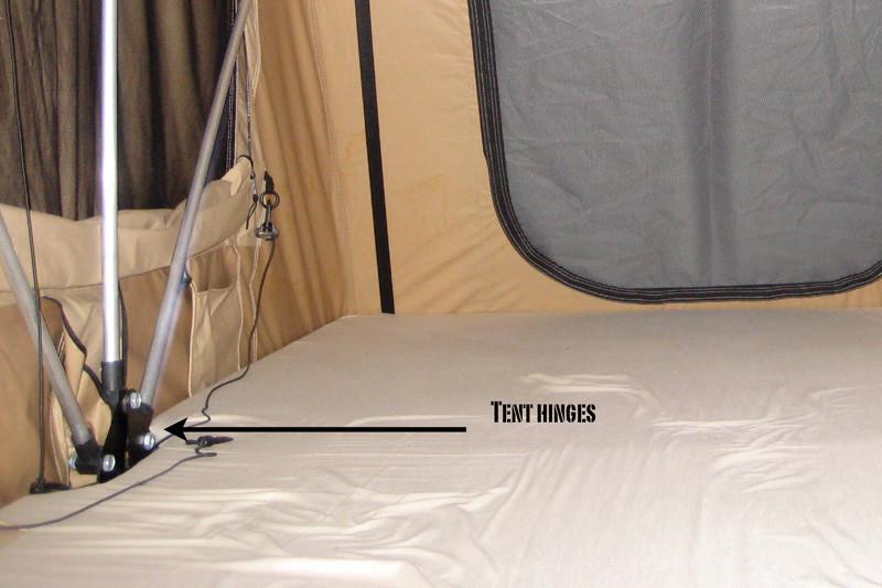 roof top tent hinges Tepui STANDARD Tent Hinges