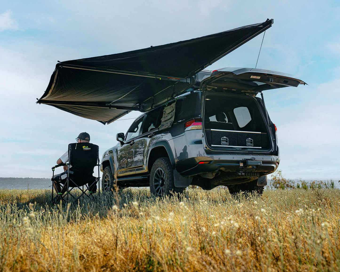 1.7M DELTAWING 180° AWNING - By Iron Man 4x4