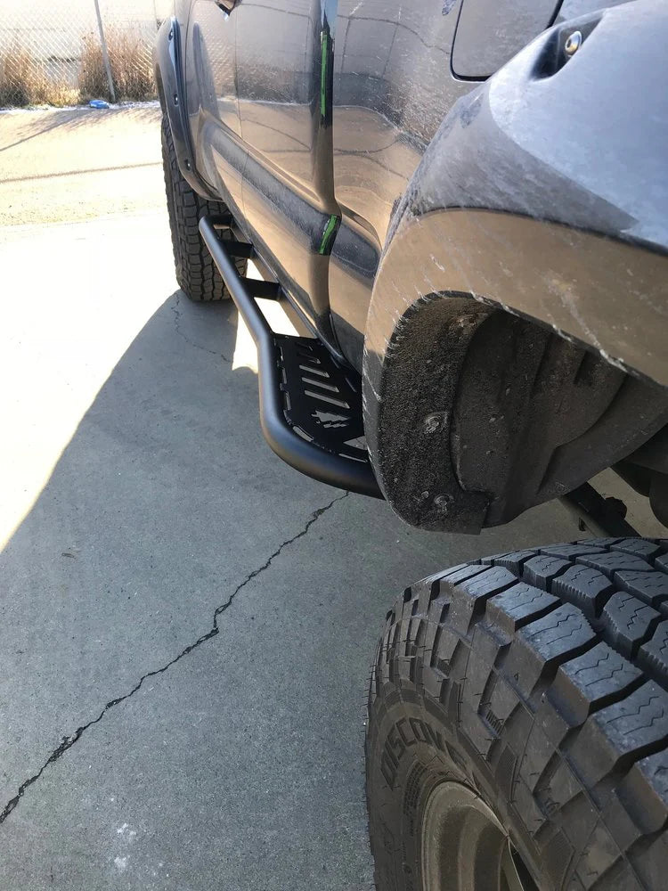 Aluminum Sliders with Rear Kick Out for 3rd Gen Tacoma -by Greenlane Offroad