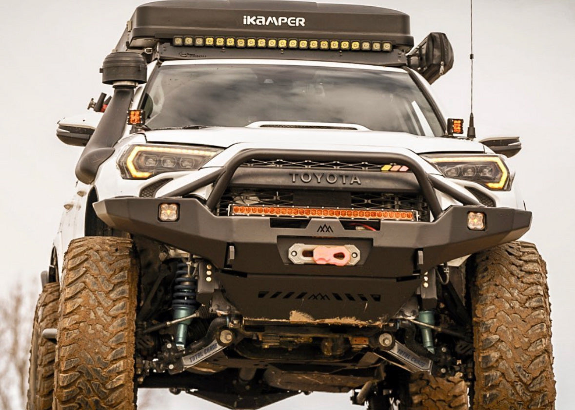 Toyota 4Runner 5th Gen (2010-2024) Hi-Lite Overland Front Bumper [PreRunner Bull Bar] - By Backwoods Adventure Mods