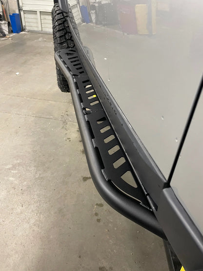 Aluminum Sliders with Rear Kick Out for FJ Cruiser - by Greenlane Offroad