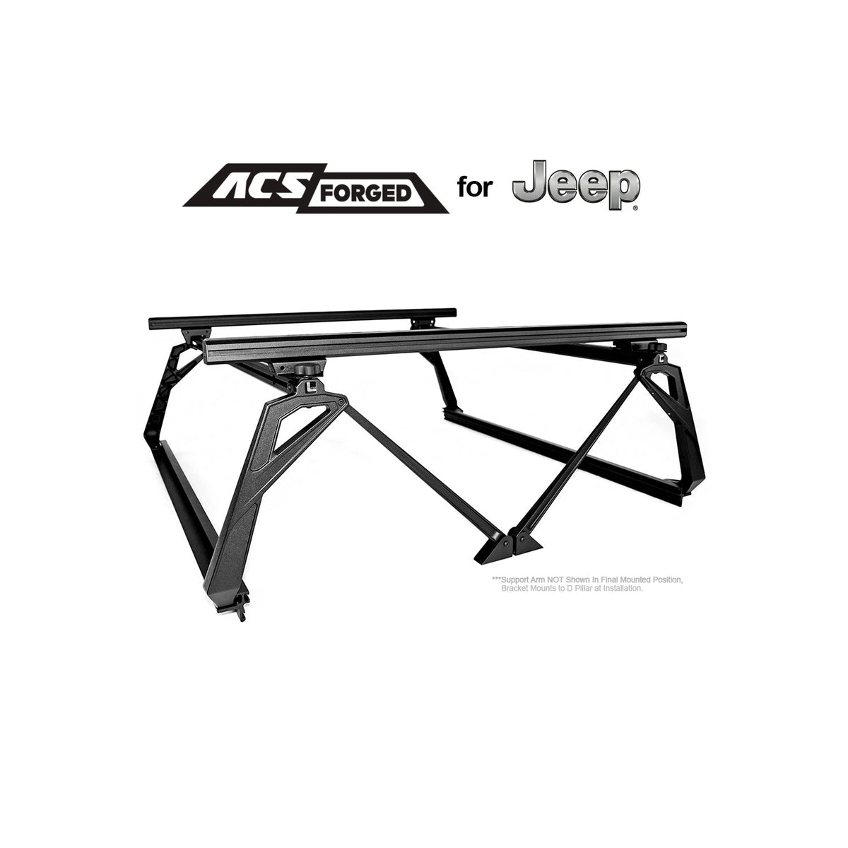 ACS Forged Bed Rack for Jeep Gladiator - by Leitner Designs