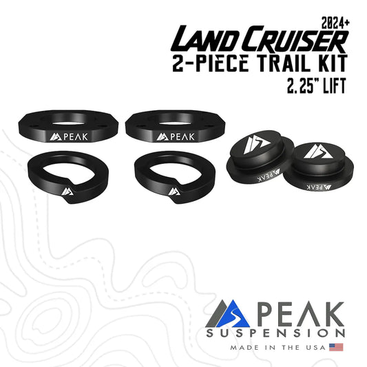 2 Piece Trail Kit 2.25" Lift for 2024+ Toyota Land Cruiser - by Peak Suspension