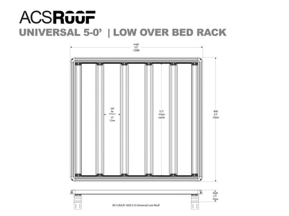 ACS Roof | Universal Over Truck Bed Low Platform Rack - by Leitner Designs