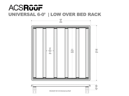 ACS Roof | Universal Over Truck Bed Low Platform Rack - by Leitner Designs