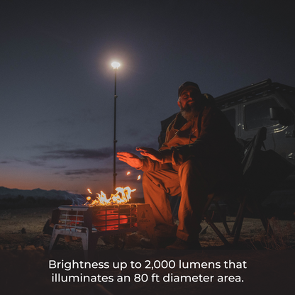 LightRanger 2000 illuminates a 80 ft diameter area and brightness up to 2,000 lumens. 