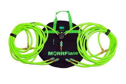 MORRFlate Quad Compact (4-Tire Hose Kit, Up to 100″ Wheelbase) With built-In Gauge