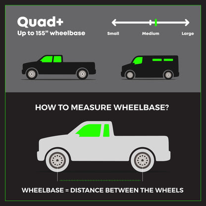 MORRFlate Quad (4 Tire, Up to 155″ Wheelbase) with built-in Gauge