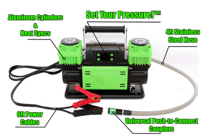 MORRFlate Ten Six PSI Pro 12v Portable Compressor - Gen 2