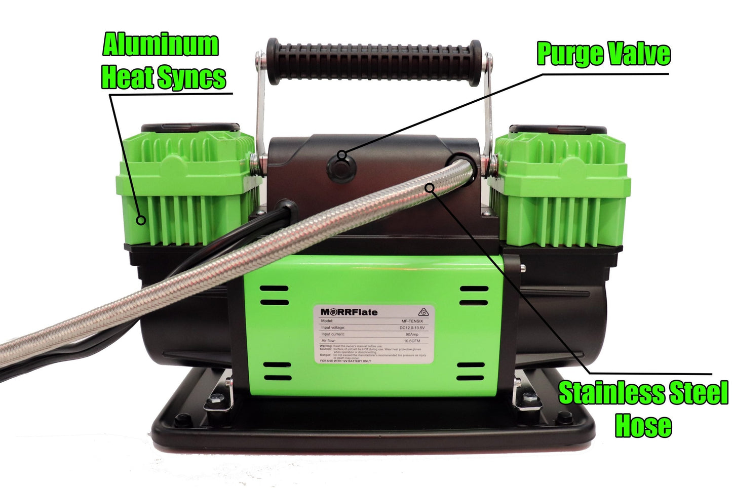 MORRFlate Ten Six PSI Pro 12v Portable Compressor - Gen 2