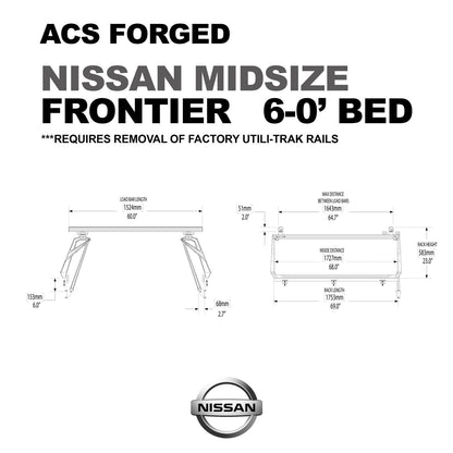 ACS Forged Bed Rack for Nissan Trucks - by Leitner Designs