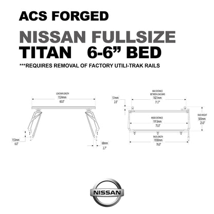 ACS Forged Bed Rack for Nissan Trucks - by Leitner Designs