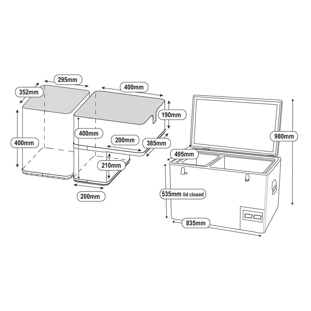 90 Legacy Smart Refrigerator & Freezer - By National Luna