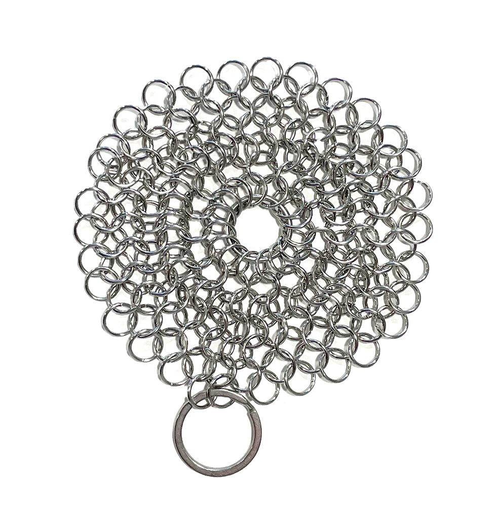 Stainless Steel Chainmail Pan Scrubber - by Agawa