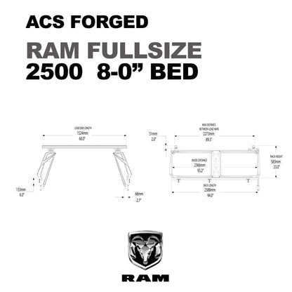 ACS Forged Bed Rack for RAM Trucks - by Leitner Designs