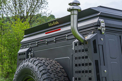 ModCAP and Canopy Camper Rear Fire Place Corner Molle 2 Panel Set - by Alu-Cab
