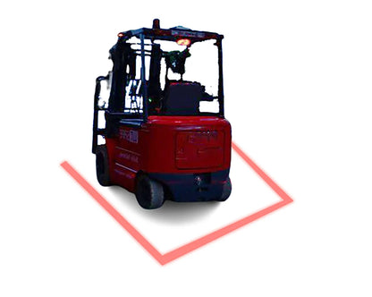 Forklift Safety Light Red Zone - by BrightSource