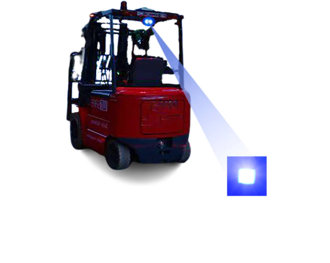 Forklift Safety Light Blue Dot - by BrightSource