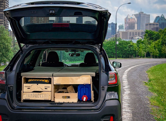 Car camping kit structure | Vanpackers®