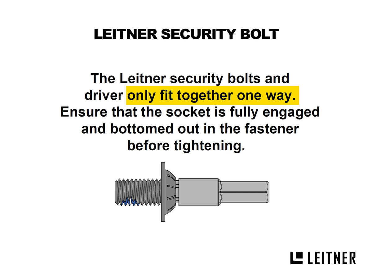 Security Bolt Kit - by Leitner Designs