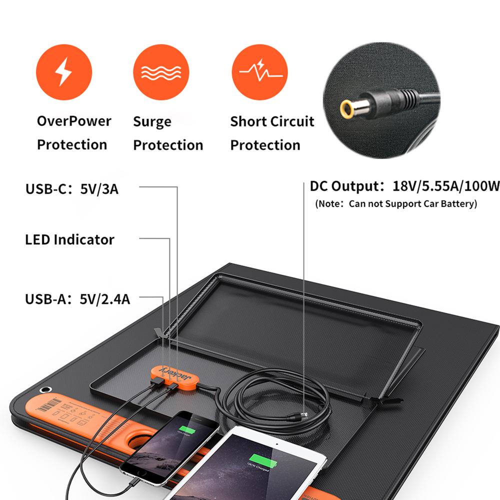 SolarSaga 100W Solar Panel - by Jackery – Red Bear Outdoors