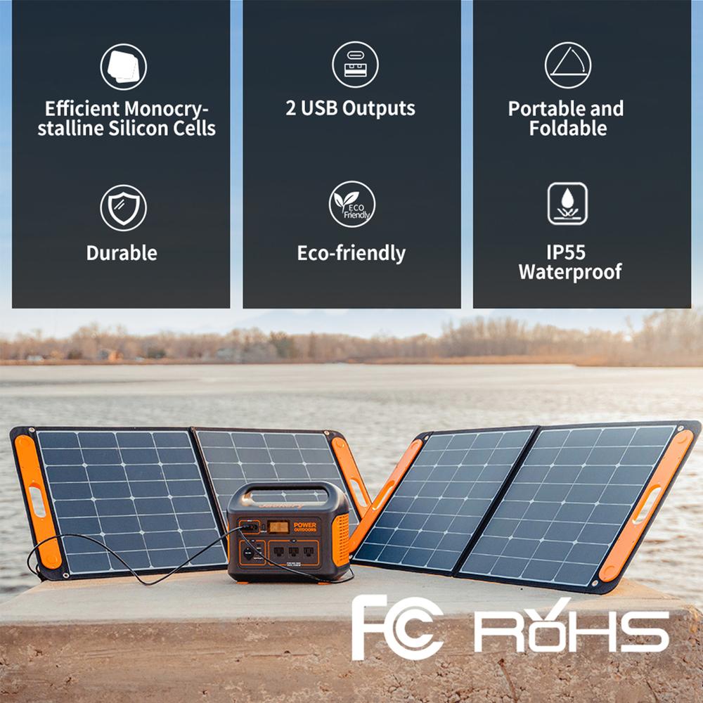 SolarSaga 100W Solar Panel - by Jackery – Red Bear Outdoors