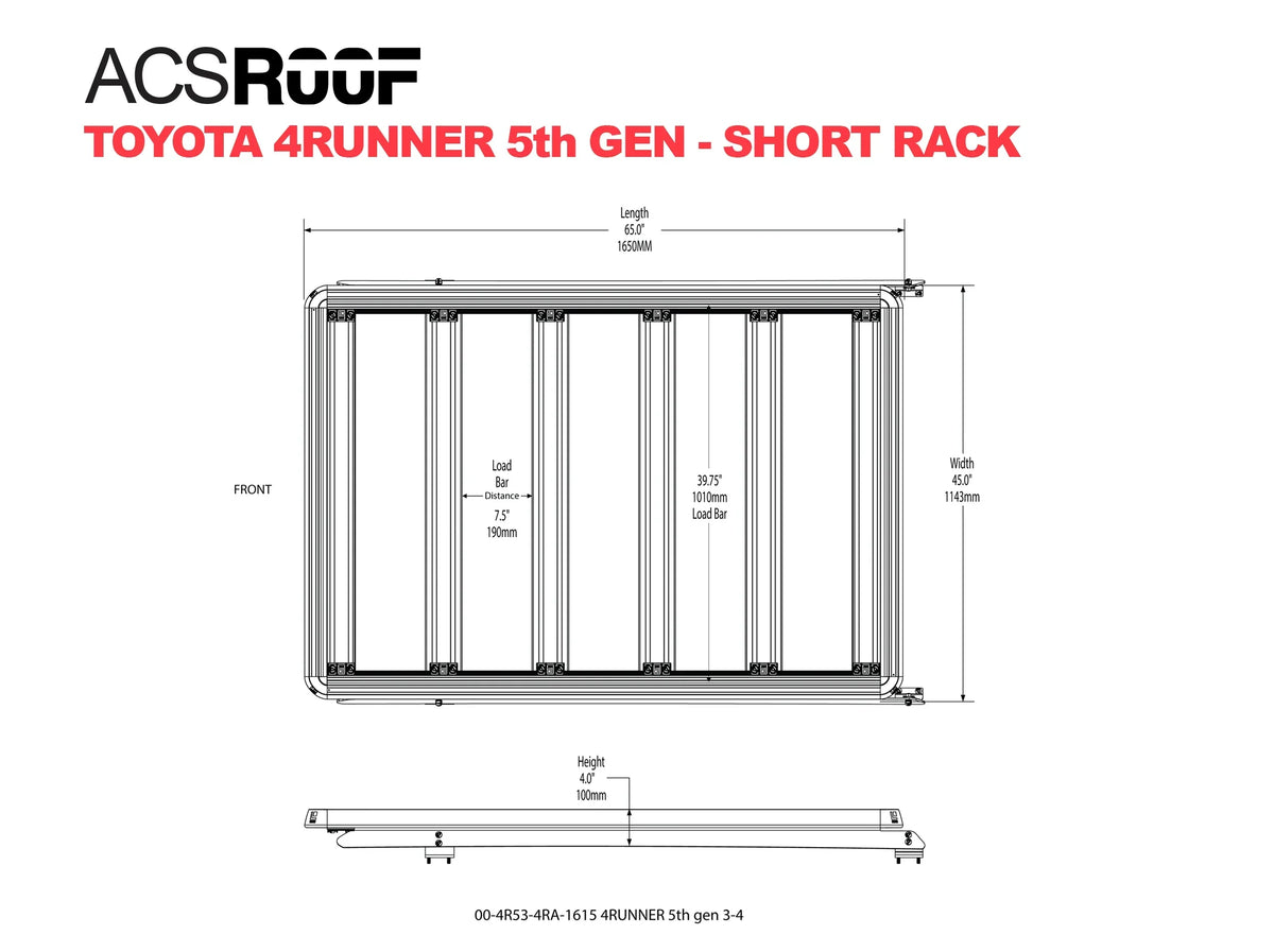 ACS Roof | Over Cab Platform Rack for Toyota - by Leitner Designs