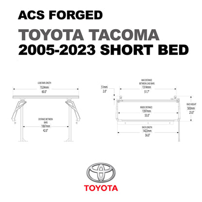 ACS Forged Bed Rack for Toyota Trucks - by Leitner Designs