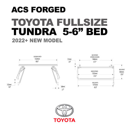 ACS Forged Bed Rack for Toyota Trucks - by Leitner Designs