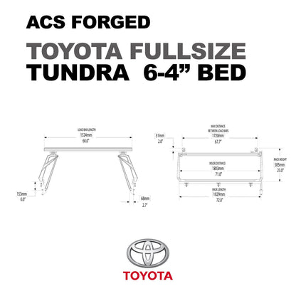 ACS Forged Bed Rack for Toyota Trucks - by Leitner Designs