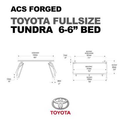 ACS Forged Bed Rack for Toyota Trucks - by Leitner Designs
