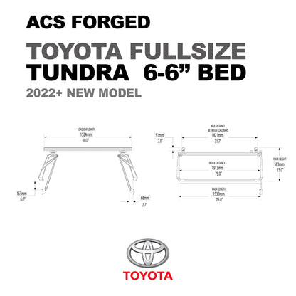 ACS Forged Bed Rack for Toyota Trucks - by Leitner Designs