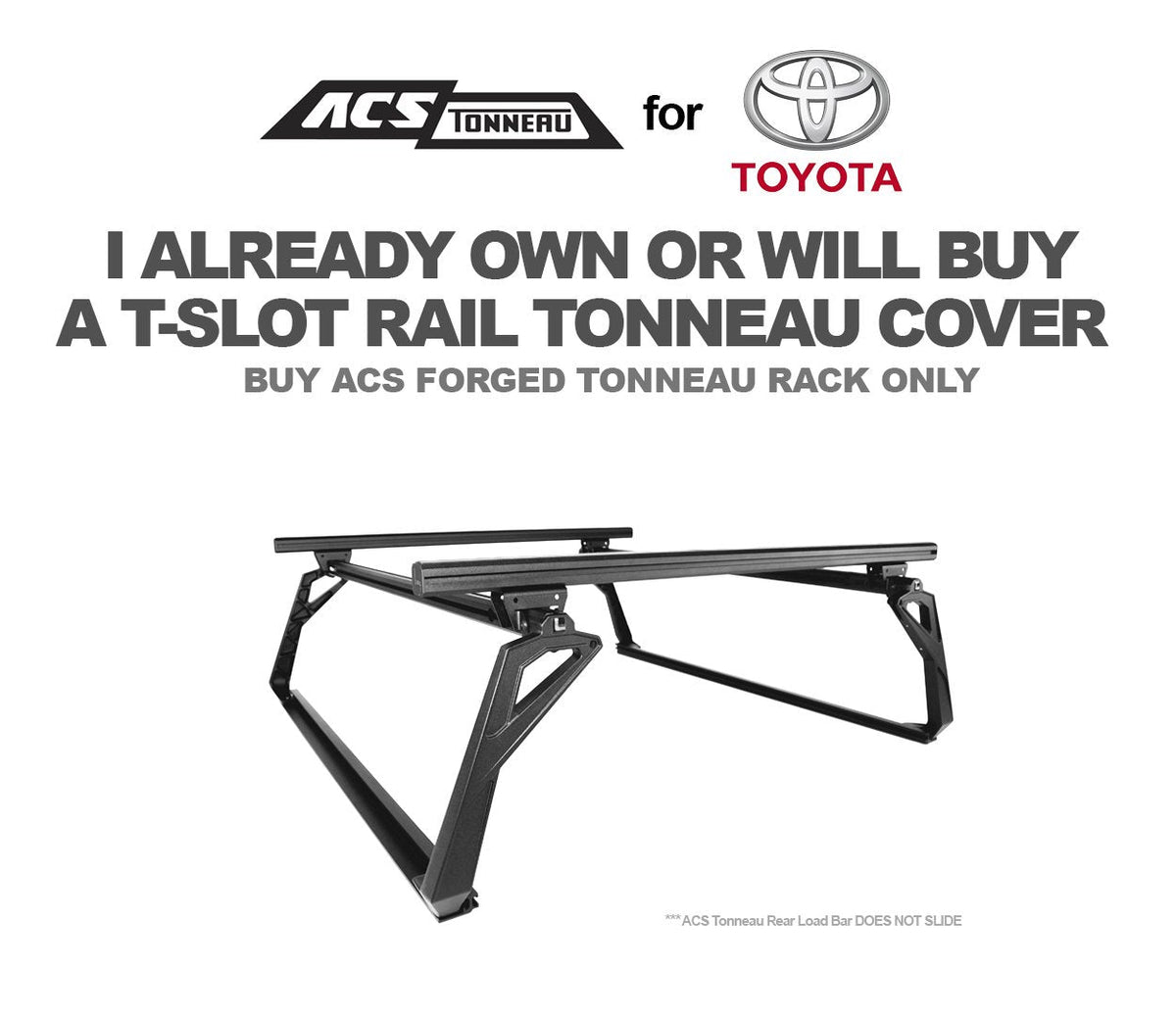 ACS Forged Tonneau - Rack Only - Toyota - by Leitner Designs