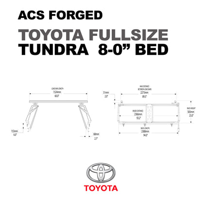 ACS Forged Bed Rack for Toyota Trucks - by Leitner Designs
