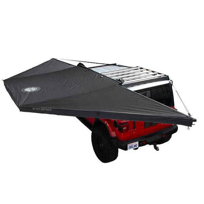 XD Nomadic 180 Degree Awning, Universal, Black Body, Black Trim and Travel Bag - by Overland Vehicle Systems