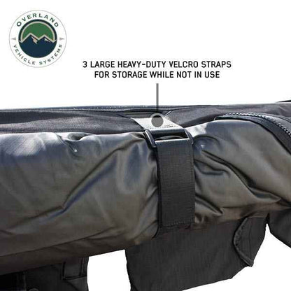 XD Nomadic 180 Degree Awning, Universal, Black Body, Black Trim and Travel Bag - by Overland Vehicle Systems