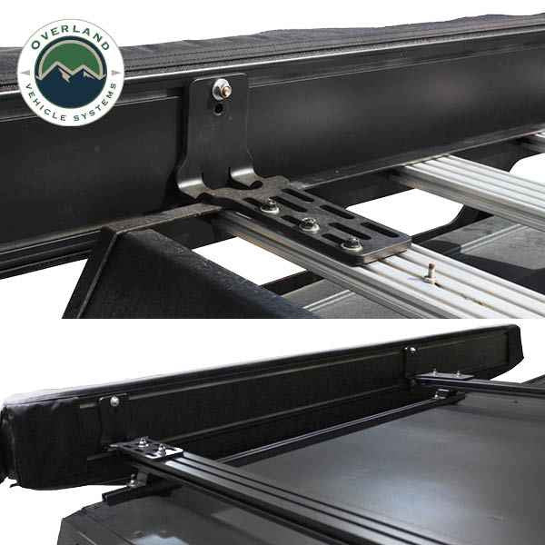 XD Nomadic 180 Degree Awning, Universal, Black Body, Black Trim and Travel Bag - by Overland Vehicle Systems