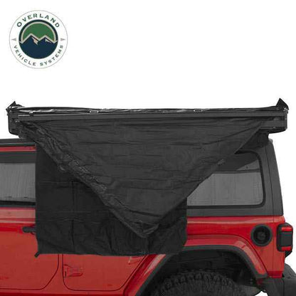 XD Nomadic 180 Degree Awning, Universal, Black Body, Black Trim and Travel Bag - by Overland Vehicle Systems