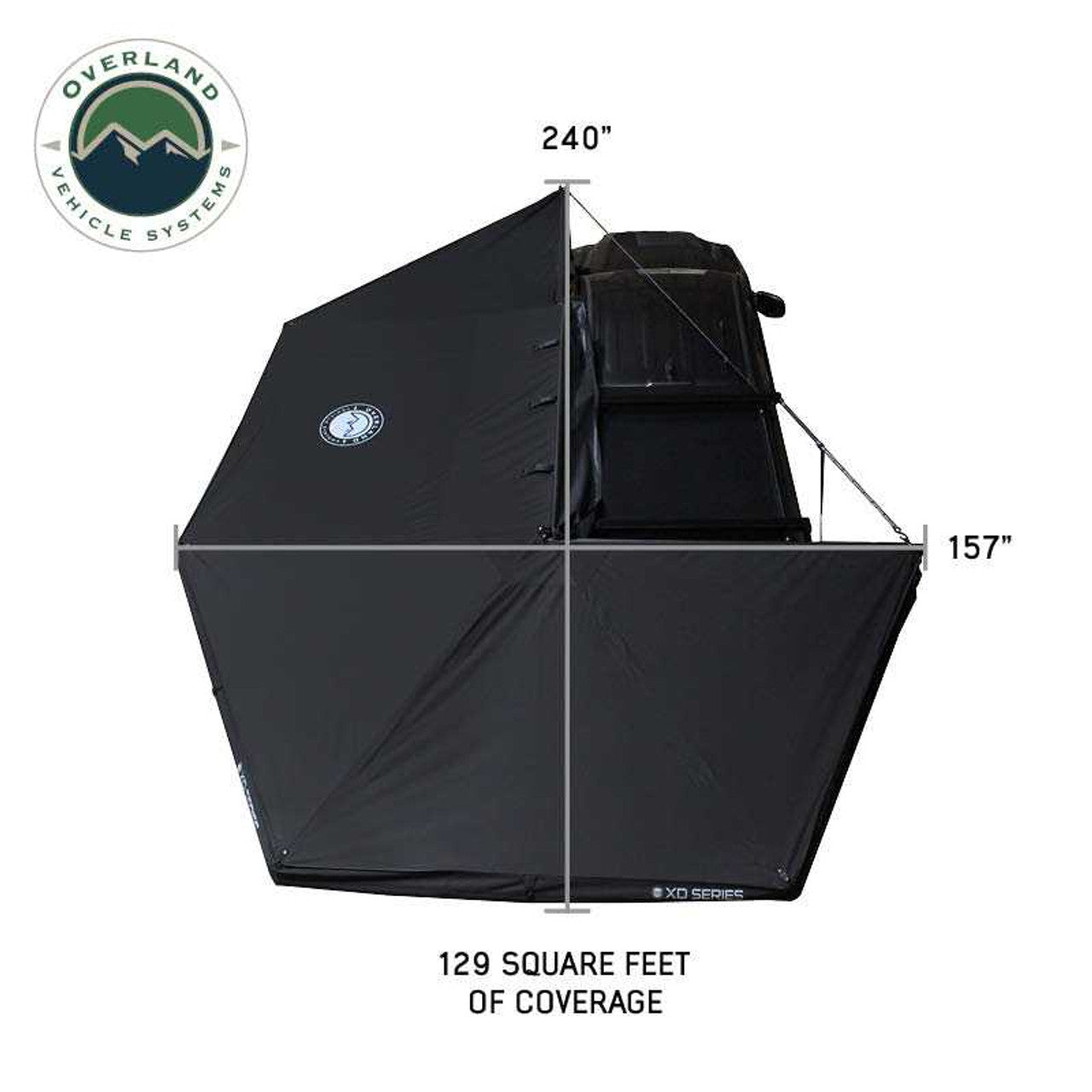 XD Nomadic 270 Awning and Wall Kit - by Overland Vehicle Systems