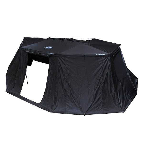 XD Nomadic 270 Degree Awning Walls W/Black Out, Black Body And Trim W/Storage Bag - By Overland Vehicle Systems