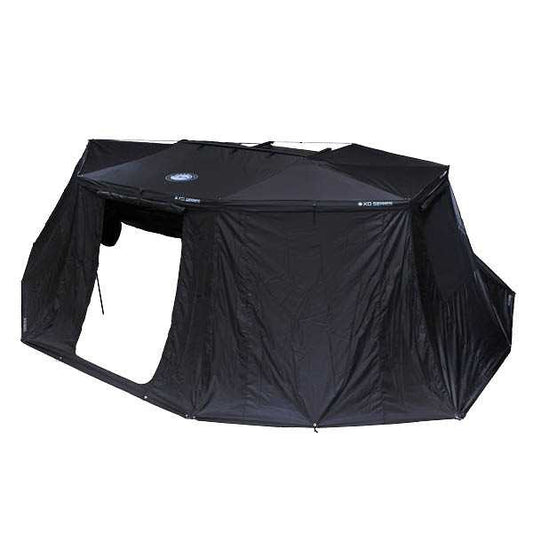 XD Nomadic 270 Degree Awning Walls W/Black Out, Black Body And Trim W/Storage Bag - By Overland Vehicle Systems