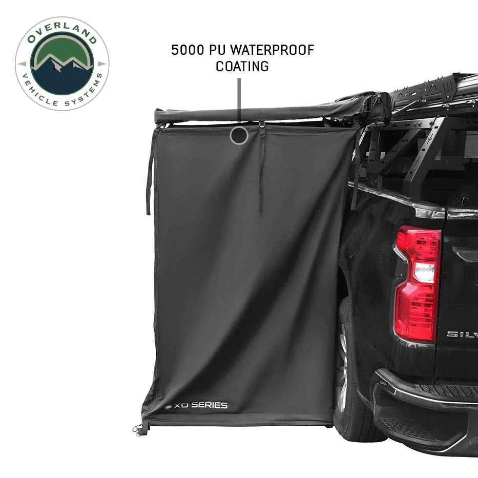 XD Nomadic 90 Degree Pivot Shower Awning - Quick Deploying w/Light Strip & Black Out - by Overland Vehicle Systems