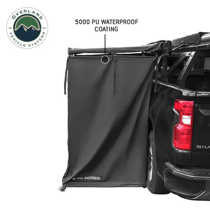 XD Nomadic 90 Degree Pivot Shower Awning - Quick Deploying w/Light Strip & Black Out - by Overland Vehicle Systems