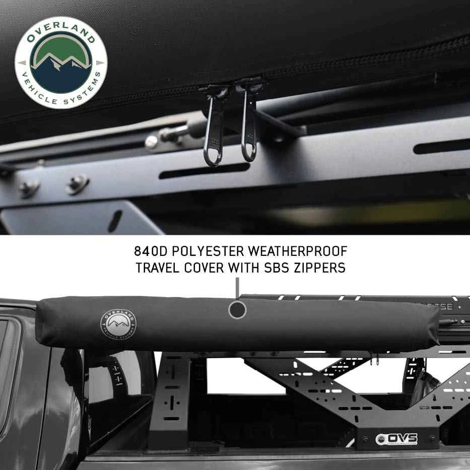 XD Nomadic 90 Degree Pivot Shower Awning - Quick Deploying w/Light Strip & Black Out - by Overland Vehicle Systems