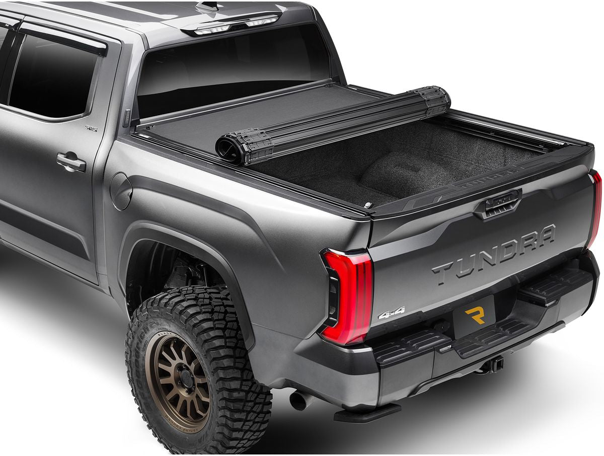 TUNDRA ('22-Current) REVOLVER X4TS HARD ROLL UP TONNEAU COVER W/ T-SLOT RAILS - BY BAK INDUSTRIES