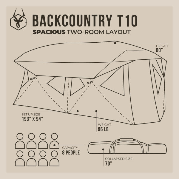 Backcountry T10 - by Gazelle Tents