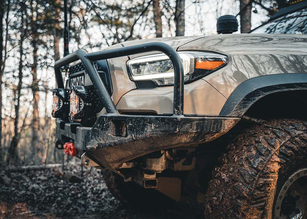 Toyota Tacoma 3rd Gen (2016-2023) Hi-Lite Overland Front Bumper [Bull Bar] - By Backwoods Adventure Mods