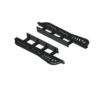 Aluminum Sliders with Rear Kick Out for FJ Cruiser - by Greenlane Offroad