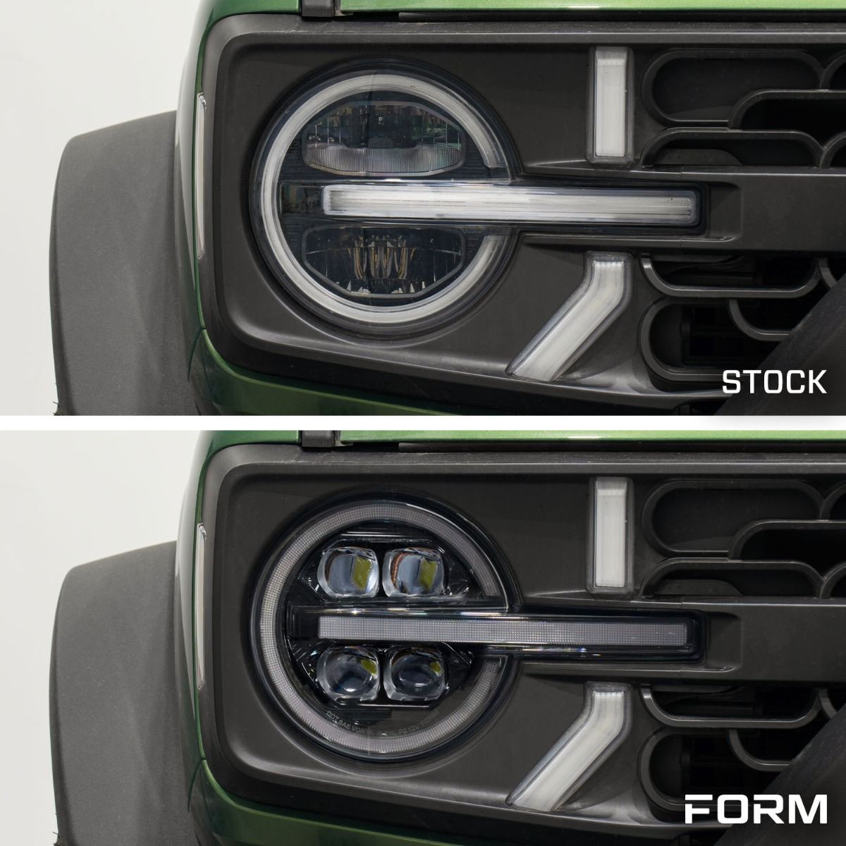 2021-2025 FORD BRONCO LED PROJECTOR HEADLIGHTS (PAIR) - BY FORM LIGHTING